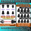 3 Flange Noise Cancelling Triple Flange Eartips Eargels Earpads Ear