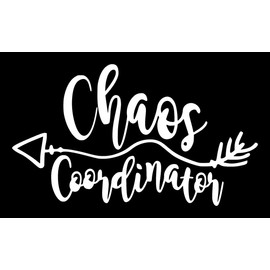 Chaos Coordinator MKR Decal Vinyl Sticker |Cars Trucks Vans Walls Laptop|White|5.5 x 3.2 in|MKR1067