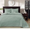 3 Piece Oversized King Bedspread to the Floor Set, Solid