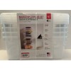 IRIS Buckle-Up Storage Box Set - Clear, 12.9-Quart, Pack of