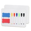 Pack of 2 Whiteboard Small Whiteboard A4, Dry Erase Board