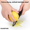 Rainspire Lemon Zester Tool with Channel Knife, Stainless Steel Citrus