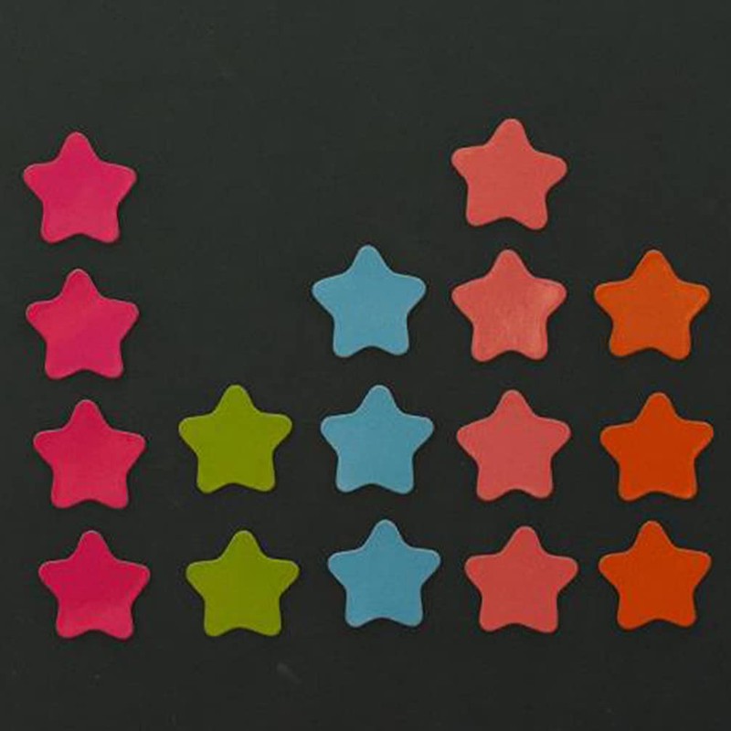 Kisangel Letter Stickers 120pcs 2cm Star Refrigerator Magnets Small Reward