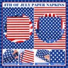 Funnymoom 96 Pcs 4th of July Tableware Set for 48