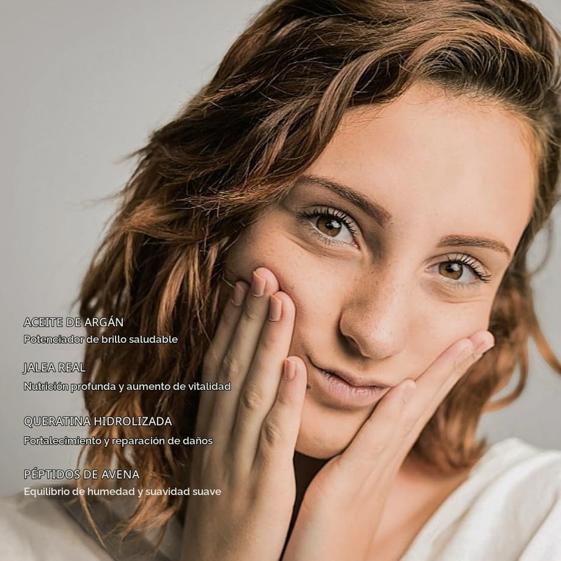 Mascarilla para Cabello con Colágeno y Aceite de Argán Reparación