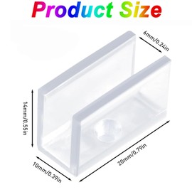 WADY 100 Pcs Neon LED Strip Light Clips - Waterproof Indoor/Outdoor Mounting Clips for DIY Projects, Bedroom Decor & Neon Signs Installation | Secure & Reusable