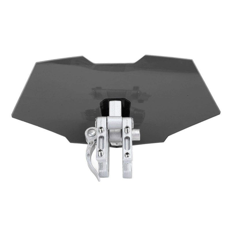 Motorcycle Windshield Acrylic Heightened Adjustable Clip On Wind Deflector Windscreen