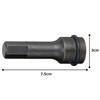 Tone 4AH-14L75 Semi-Long Hexagon Socket for Impacts, 0.5 inch (12.7