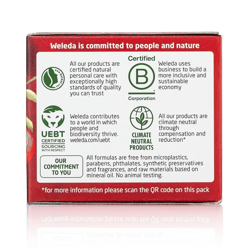 Weleda Face Care Plumping Night Cream Pomegranate Botanical Rich Moisturizer
