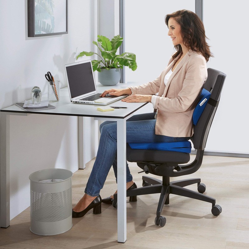 THERALINE Lumbar Lumbar Cushion 32 x 23 cm with Cover