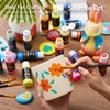 Shuttle Art 100 Colors Acrylic Paint, 2oz/60ml Bottles, Include 2