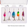 10pcs Fishing Lures Set Spinnerbait Assorted Metal Hard Lures Baits