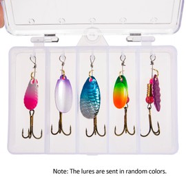 10pcs Fishing  Lures Set Spinnerbait Assorted Metal Hard Lures  Baits