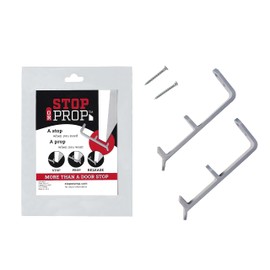 Unique Door Stop and Door Prop All in one - No Drilling in Floor or Door to Install - Stops Doors from slamming Shut