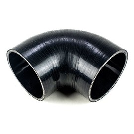 System1 Designs 3.25" inch 3-Ply 90 Degree Elbow Silicone Coupler Turbo Intake Intercooler Pipe Black