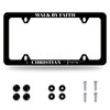 LOISTAVA Walk by Faith License Plate Frame Christian Jesus License