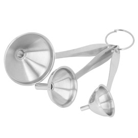 Stainless Steel Funnel, 3Pcs Mini Filling Kitchen Funnel Food Grade Metal Small Funnels for Filling Bottles, Transferring Essential Oils Liquid Fluid, Durable and Dishwasher Safe
