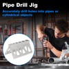 TUCKBOLD Handheld Pipe Drill Jig for Pipes or Cylinder Pipe,