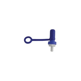 Battery Watering Technologies 09MBLU1WDA – Blue 1/4" Male Connector with Dust Cap Assembly for Low Profile Watering Systems