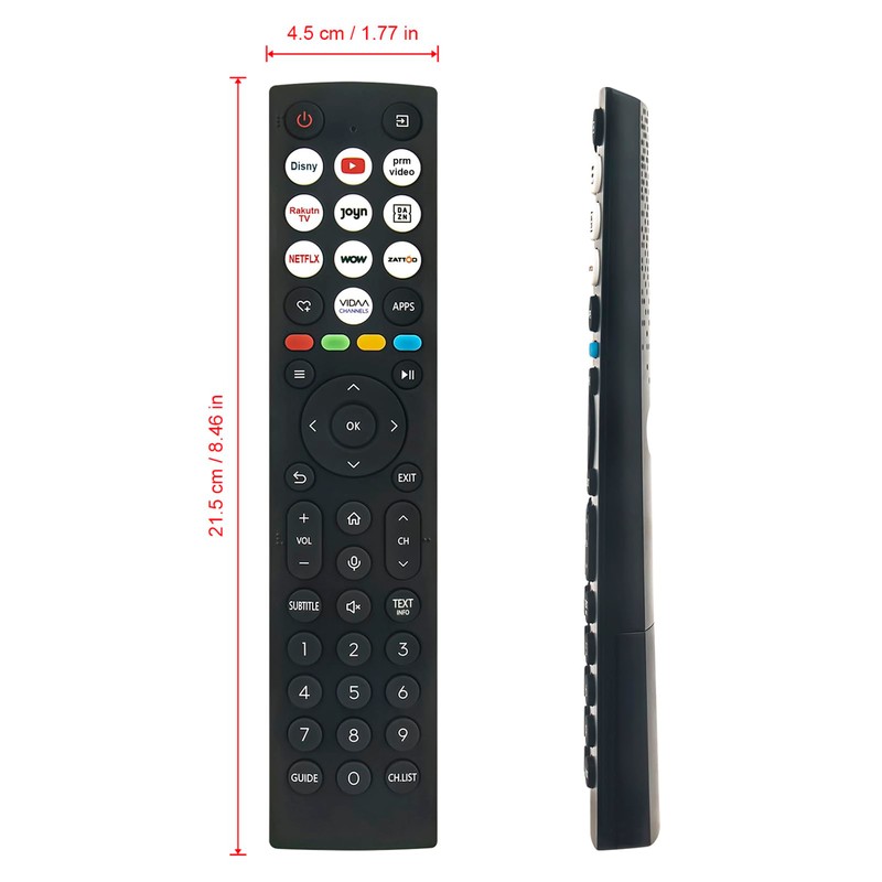 VINABTY ERF2AD36 Replacement Voice Remote Control Compatible with Hisense TV