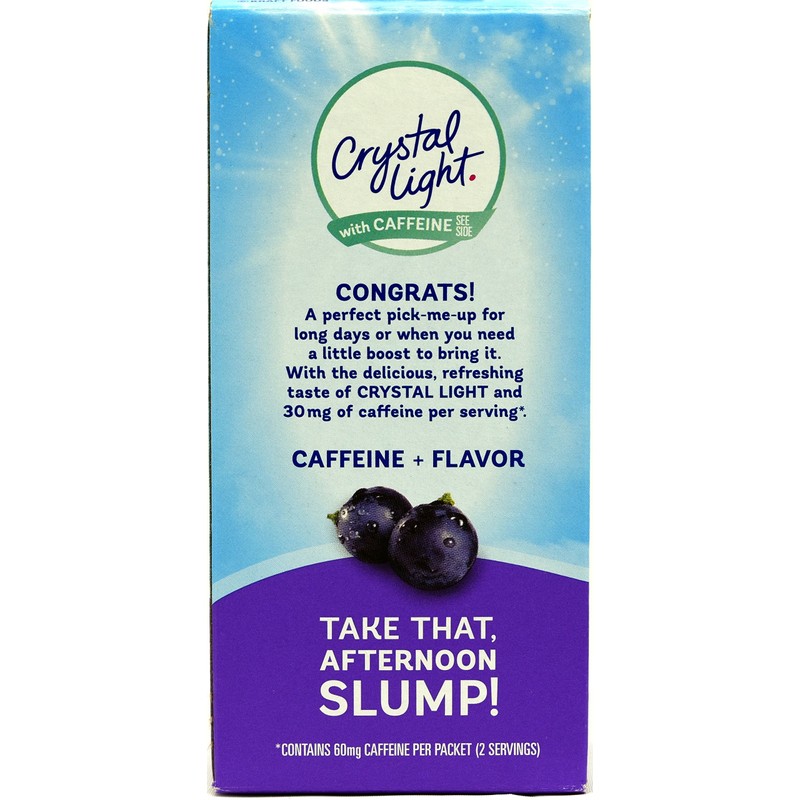 Crystal Light On The Go Grape With Caffeine Drink Mix,