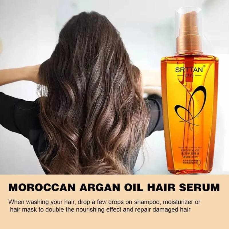 Sérum Capilar Con Aceite De Argán Marroquí, Ligera, En Aeros