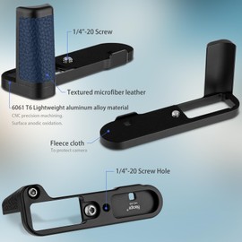 Haoge Handle HandGrip for Leica D Lux 8 Camera Body L-Shape Grip Bracket HG-D8