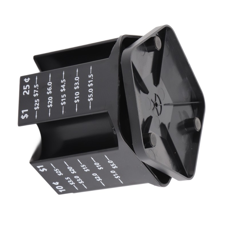 Coin Counter Coin Sorter with Pen Holder Rotatable Piggy Bank