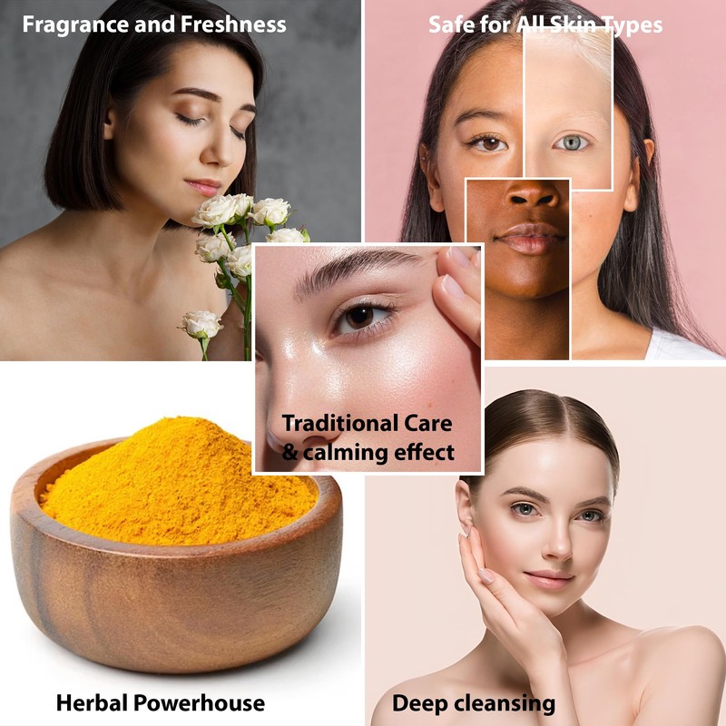 Ubtan Powder by mi nature | Turmeric, Barley, Chickpeas, Neem,