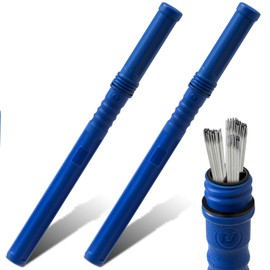 Tandefio 2pcs Welding Rod Storage 40 Inch Tig Rod Storage Canisters Welding Electrode Holder Airproof Waterproof Welding Rod Container (Blue)