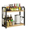 Worktop Spice Rack, 2 Tier Kitchen Spice Rack, Kitchen Countertop