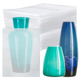 100 Pack Foam Pouches 12x16 Inch, Dish Packing Supplies for moving, Storage and Shipping, Large Cushion Foam Pouch for Glasses, Cups, China and Dishes, Beat Moving Supplies for Fragile Items