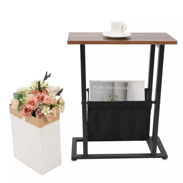 Narrow End Table Living Room Bedside Table Thin Side Table