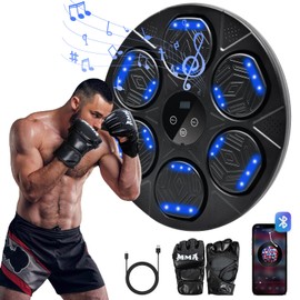 Music Boxing Machine, Wall Mount Machine with Boxing Gloves, Workout Equipment