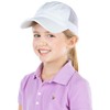 Funky Junque - Gorra de béisbol para niña, Blanqueado, Talla