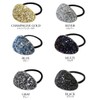 JewelVOX Hair Accessories, Glitter, Curve Plate, Women's, Stylish, Adult, Gray