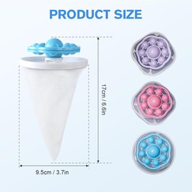 Pet Hair Remover Washing Machine, Washing Machine Hair Filter Cleaning Mesh,Pet Hair Remover for Laundry and Floating Hairs Filtering Mesh, Cat Dog Fur Remover Washing Machine Reusable (MIX-9)