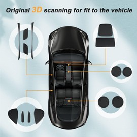 ECOZEN For Yaris Cross 2021-2024 Non-Slip Mat, Rubber Mat, Door Gap Mat, Centre Console, Cup Holder, Storage Compartment, Door Heel, Anti-Slip / Shock Absorption / Protection / Noise Reduction