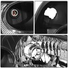 ECCPP Headlight Assembly Pair For Honda Civic 2001-2003 Black Housing