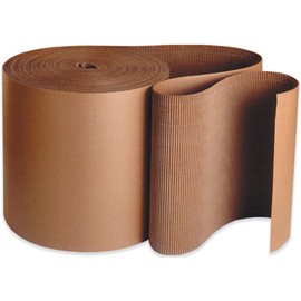 Aviditi Corrugated Cardboard Roll, 6" x 250', Single Face, A-Flute, Kraft, Flexible Wrap for Protecting Glass, Metal and Other Fragile Items from Scratches, Chips or Breaks, 1 Roll