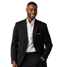 Alton Lane Mercantile Jacket Classic Fit - Premium Quality Suit Jacket for Men, Stylish and Elegant Men’s Suit Jackets, Black, 48R