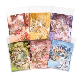 CARPEDIEM Collage Notebook Sticker Collage Lace Paper Cute DIY Handmade Material Lace Paper Collage Sticker