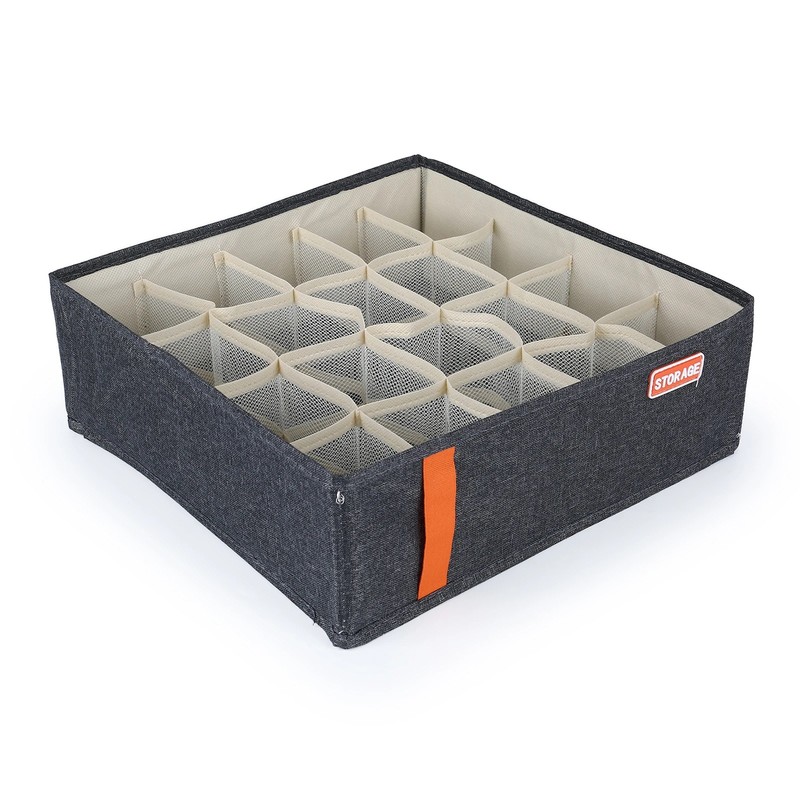 Wardrobe Clothes Organizer 6-20 Grids Clothes Trousers Jeans Storage B