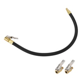 TUCKBOLD for Car Tire Inflator Extension Tube 0.305inx32TPI Durable Air Pump Extend Hose Adapter Tire Valve Black 1 Set 15.75inch 12.6mm OD Undeflatable