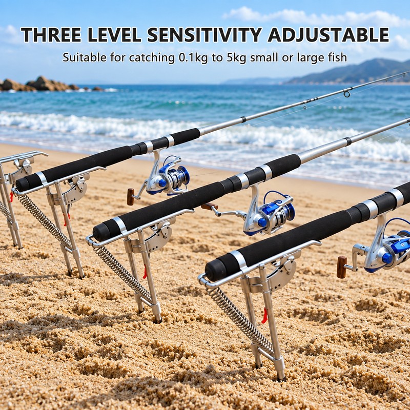 Automatic Spring Fishing Rod Holder – Adjustable Rod Stand Support