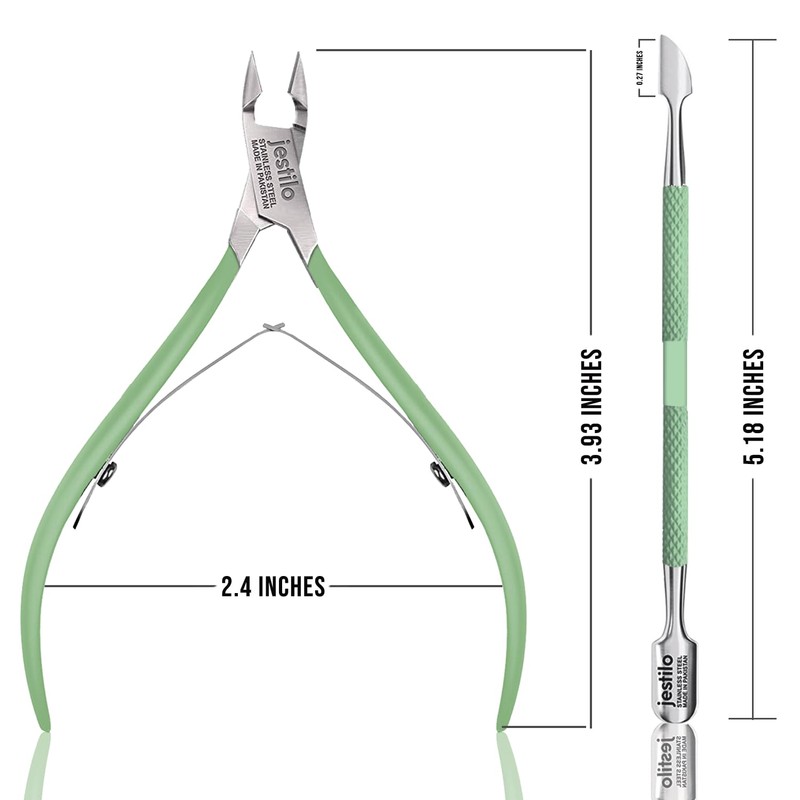 Jestilo Cuticle Remover Tool Set with Cuticle Cutter and Cuticle
