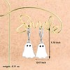 Gold Ghost Hoop Earrings for Women Silver Ghost Huggie Hoop