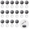 INCREWAY 100pcs Plastic Screw Covers, Dome Cap for Screws (Dark