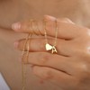 Turandoss Heart Initial Necklaces for Women Trendy, Dainty 18K Gold