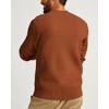 Men's Pullover Sweater Heavy Waffle Knit Textured Sweater Long Sleeve